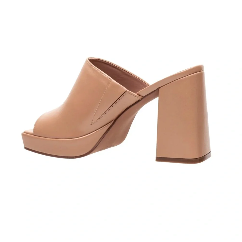Linea Paolo Elle Block Heel‎ Platform Slide Sandal